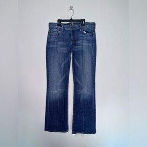 Seven 7 For All Mankind Womens Blue Bootcut Style Jeans
